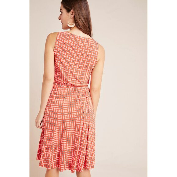 Maeve Anthropologie Brianne Cowl Neck Fit & Flare Dress in Floral Print M - Picture 2 of 10